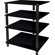 NorStone Bergen 2 4-Shelf Hifi Stand in Glossy Black