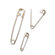 Baumgartens Safety Pins, 3 Sizes, 22 per Pack, Silver
