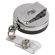 Baumgartens ID Card Reel, Belt Clip, 30", Black/Chrome