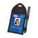 Baumgartens Badge Holder,w/Pen Loop, Second Pocket, 2-1/4"x3-12", Black