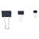Officemate International Corp Binder Clips,Mini,9/16"Wide,1/4" Cap, 12/BX, Black/Silver