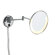 WS Bath Collections Pom d'Or Wall-mount Extendable Magnifying (3X) Makeup Mirror with Light, 8.7"