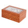 Mele Peyton 4.75" High Watch Box in Burlwood Oak