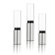 Blomus Faro Small Stainless Steel and Frosted or Clear Glass Hurricane (Set of 3)
