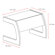 dCOR design Computer Desk with C-Shaped Legs