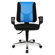 Topstar Artwork  Height Adjustable Swivel Chair in Black and Blue Mesh