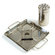 Charcoal Companion Steven Raichlen Stainless Beer Can Chicken Roaster with Drip Pan