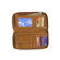 Piel Leather Women's Zip Around Wallet in Red