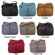 Piel Leather Shoulder Bag with Front Pockets
