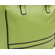 Piel Leather Women's Laptop Shopping Tote in Apple with Black Trim