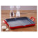 La Cuisine Cookware Cast Iron Rectangular Grill Pan in Red