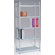 New Spec Inc S-Unit 205 Bookshelf with Glass Top