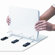 FIND IT Gapless Loop Ring View Binder, 3in Capacity, White                                                                           