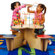 Anatex Fleur Table with 4 Attached Stools