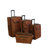 American Flyer Paisley Gold 4 Piece Luggage Set