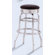 Alston Retro Chrome Circle 30" H Backless Bar Stool