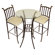 Hazelwood Home Italian Three Piece Bistro Bar Set