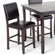 Imagio Home by Intercon Lofts Polyurethane Parsons Barstool in Dark Chocolate