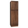 Coastal Collection San Remo Series 84" x 18" x 18" Black Walnut Tall Linen Cabinet in Chestnut Finish