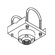 Peerless Truss Ceiling Adapter with Stress Decoupler for Peerless