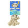 BOODA Pet Products Two Knot Rope Bone Dog Toy in White