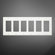 Eurofase 6 Gang Screws Wall Plate