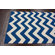 nuLOOM Marbella Chevron Navy Kilim Rug