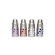 organicKidz Nine Ounce Wide Mouth Stainless Steel Baby Bottle in Lavender Dots