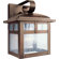 Forte Lighting One Light Outdoor Wall Lantern with Clear Seeded Glass in Rustic Sienna