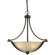 Forte Lighting 4 Light Bowl Inverted Pendant