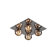 Artcraft Lighting Nebula 4 Light Semi Flush Mount