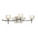 Artcraft Lighting Monroe Three Light Bath Vanity in Durable Brushed Nickel and Chrome