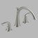 Delta Lahara Double Handle Deck Mount Roman Tub Faucet Lever Handle