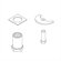 Delta Thick Deck for Installation Kit Bathroom / Kitchen Faucet