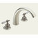 Delta C-Spout Double Handle Deck Mount Roman Tub and Whirlpool Faucet