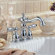 Delta Victorian Mini-Widespread Bathroom Faucet with Double Lever Handles