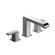 Delta Arzo Double Handle Deck Mount Non-Diverter Roman Tub Faucet