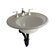 Kohler Iron Works Bathroom Sink with Almond Exterior and 8" Centers