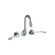 Kohler Triton Wall Mounted Sink Faucet with Double Lever Handles