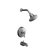 Kohler Revival Rite-Temp Pressure-Balancing Bath and Shower Faucet Trim with Traditional Lever Handle and Standard Showerarm and Flange