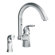 Moen Felicity One Handle Widespread High Arc Kitchen Faucet with Convenient Side Spray