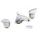 Moen Moen Villeta Widespread Bathroom Faucet with Double Handles