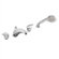 Moen Villeta Deck Mount Two Handle Roman Tub Faucet with Built In Diverter