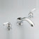 Moen Monticello Inspirations Roman Tub Shower Faucet Trim with Stainless Steel Handles
