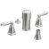 Moen Brantford Double Handle Vertical Spray Bidet Faucet