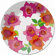 French Bull Rose Round Platter