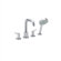 Hansgrohe Focus 4 - Hole Dual Function and Diverter Roman Tub Faucet With Shower Head