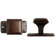 Bosetti-Marella Square Knob with Back Plate in Oil Rubbed Bronze
