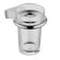 Hansa Tumbler Holder with Clear Glass in Chrome