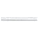 Sparco Products Standard Metric Ruler, 12" Long, Holes for Binders, Clear